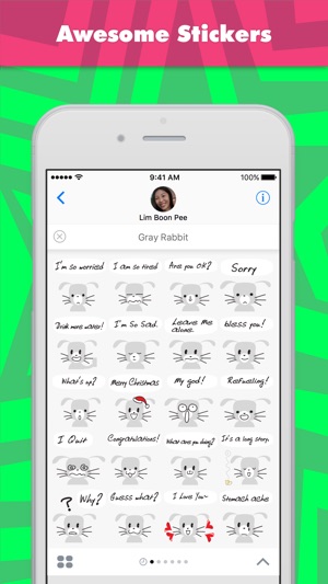 Gray Rabbit贴纸，设计：wenpei(圖1)-速報App
