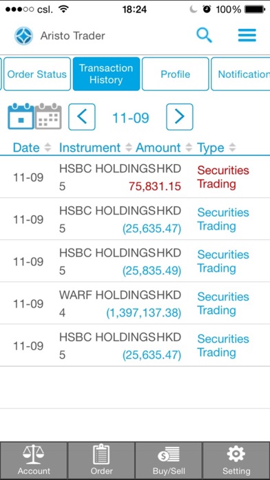 Aristo Trader Screenshot