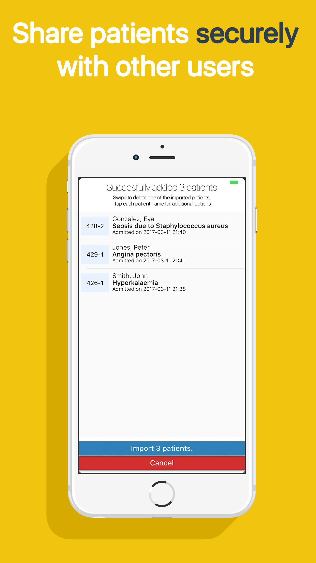 Roundr Lite : Patient lists