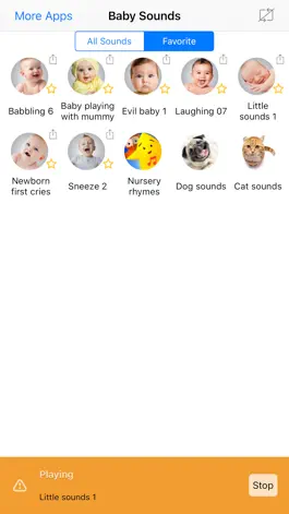 Game screenshot Baby Sounds: sound board of all babies sounds apk