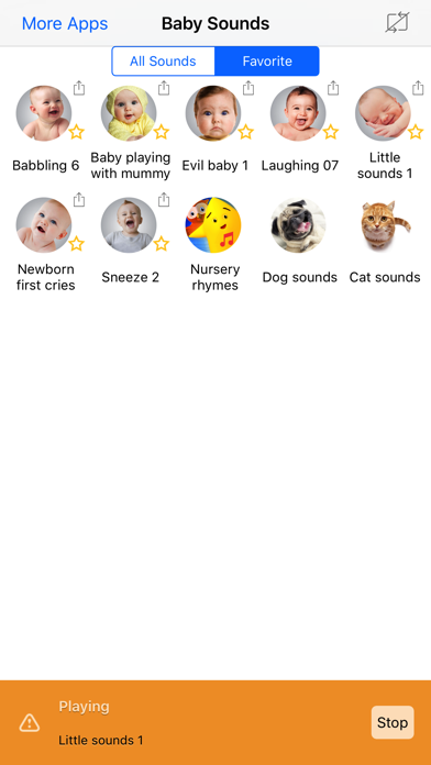 Baby Sounds: sound board of all babies sounds screenshot 2