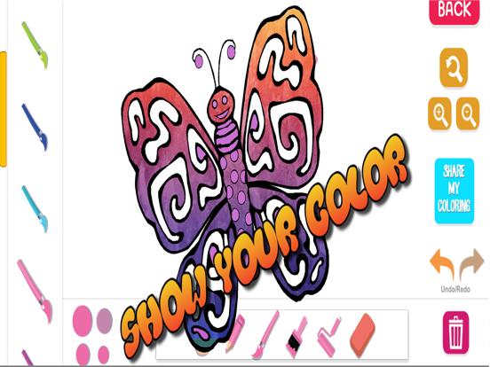 Screenshot #4 pour Adult Coloring Butterfly Book For Stress Relieved