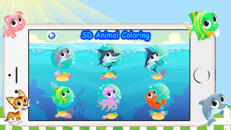 SD Animal Coloring Game