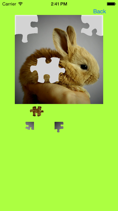 Screenshot #1 pour Baby Rabbits Jigsaw Puzzles
