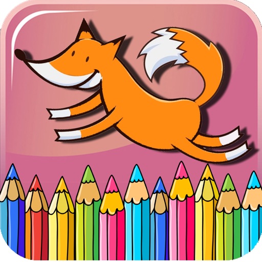 Animal Games And Little Fox Coloring Pages