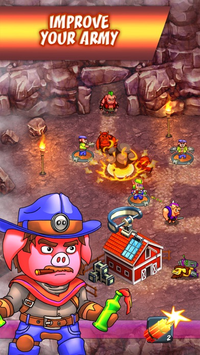 Screenshot #3 pour Hogs Wars (TD) - Tower Defense Wars