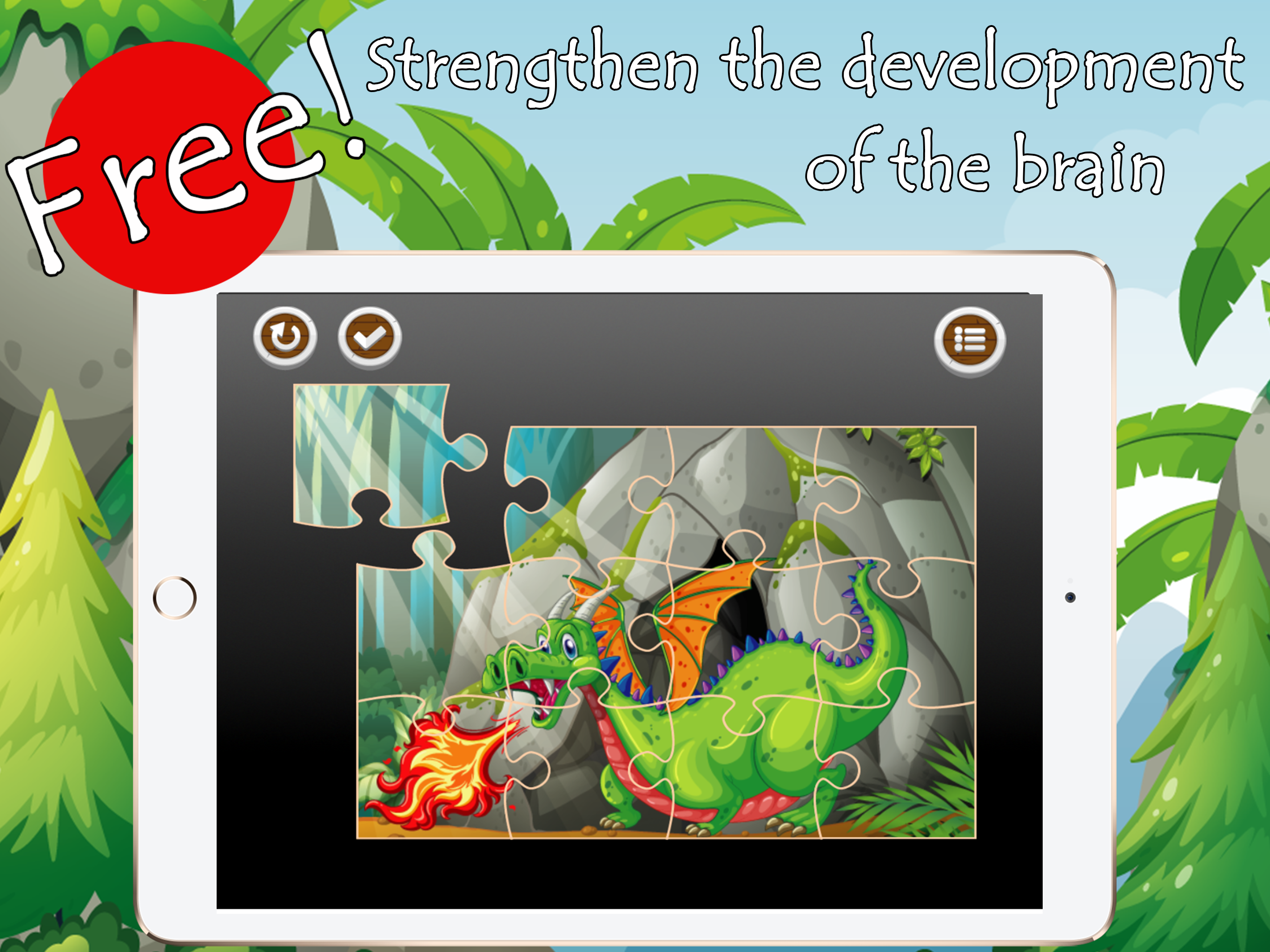 Knight And Dragon Big Jigsaw Puzzle Online For Kid screenshot 6