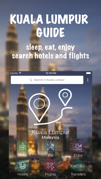 Screenshot #1 pour Kuala Lumpur Guide - Map | Hotels | Flights