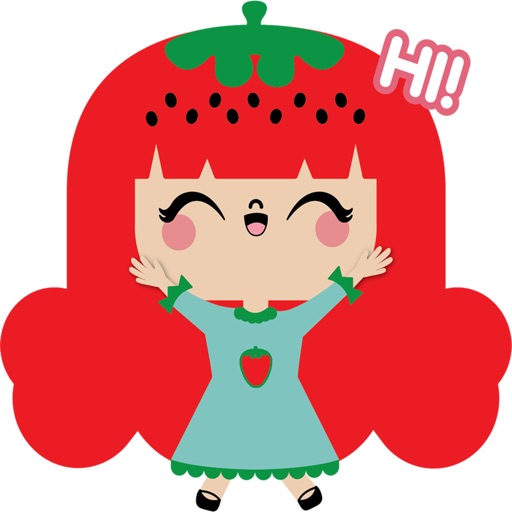 Strawberry Style adventures stickers for iMessage