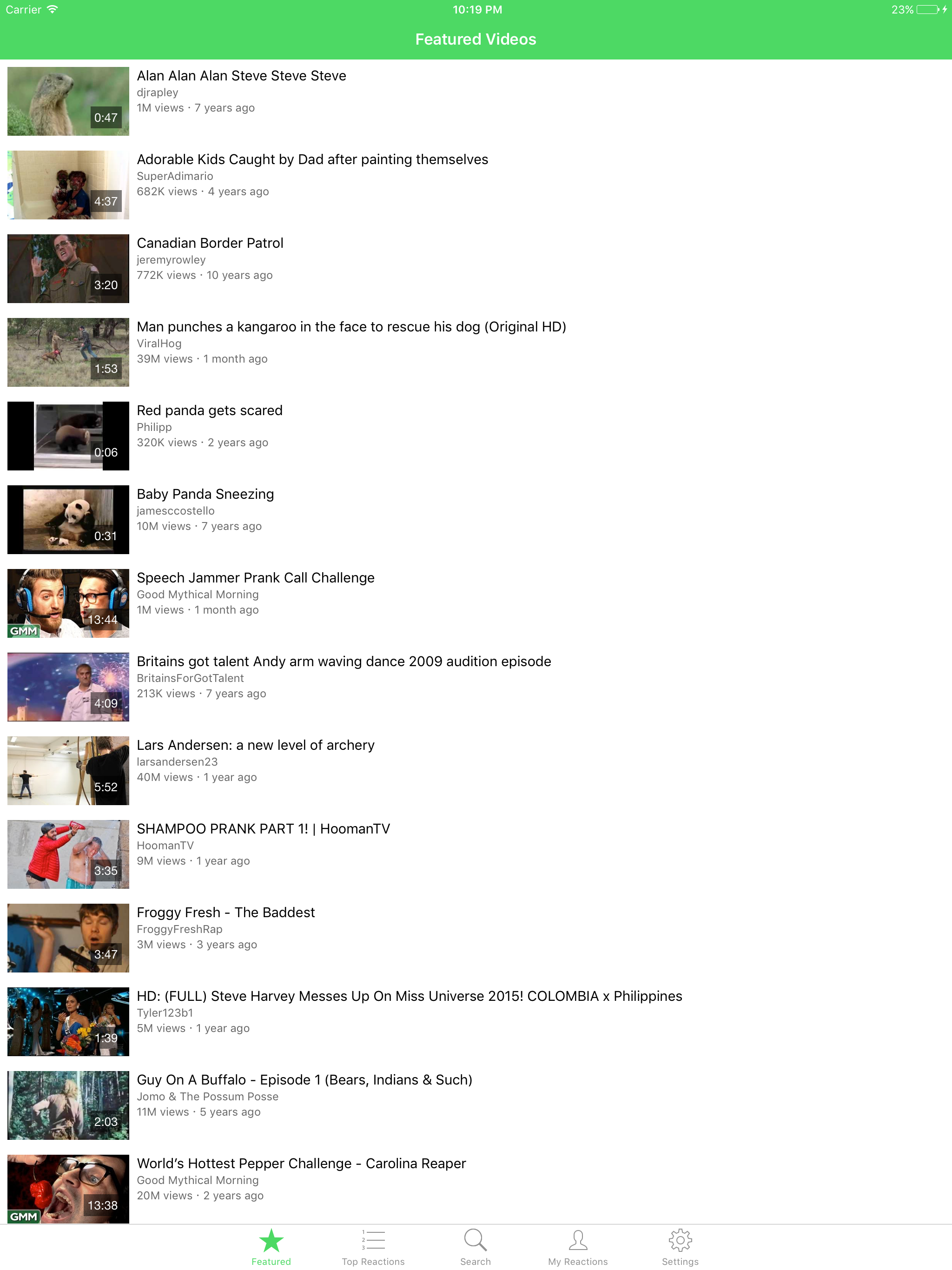 Reactions App screenshot 7