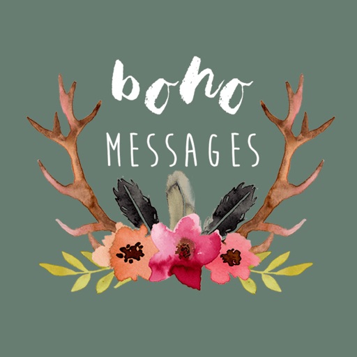 Boho Messages - Watercolor Stickers by Maraquela icon