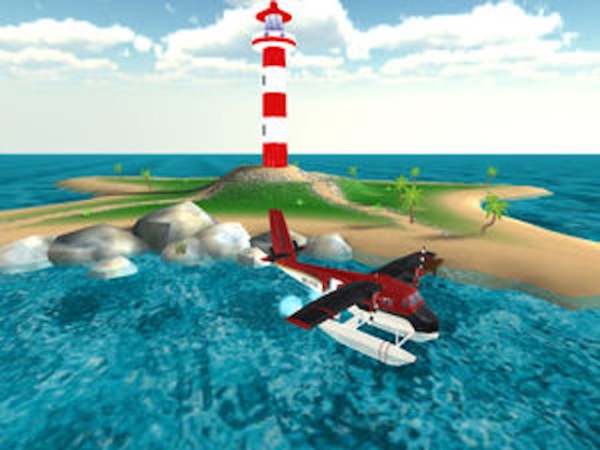 Sea-Plane: Flight Simulator 3D iPad screenshot 5 - Games app