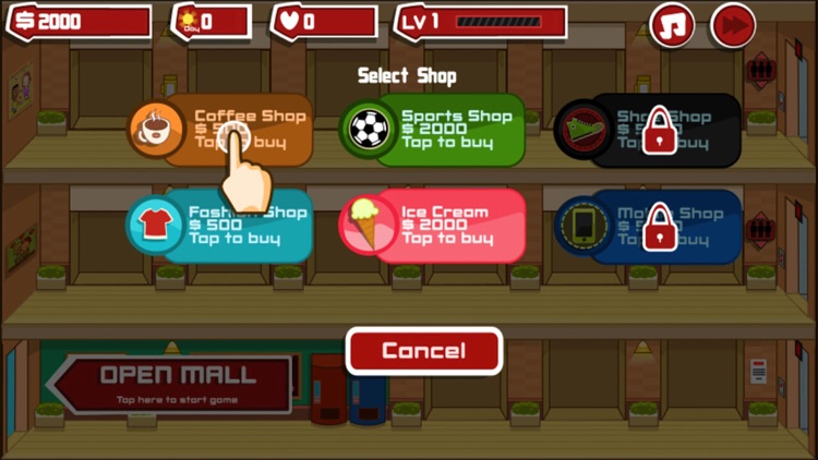 Shopping Mall Manager - mall simulation game