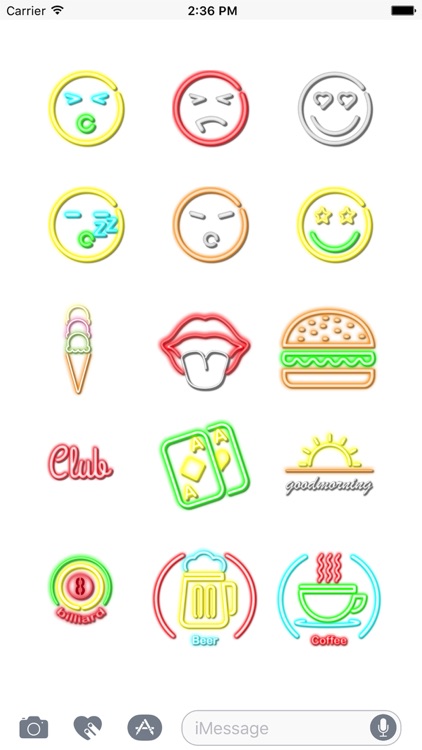 Neon Animated Stickers