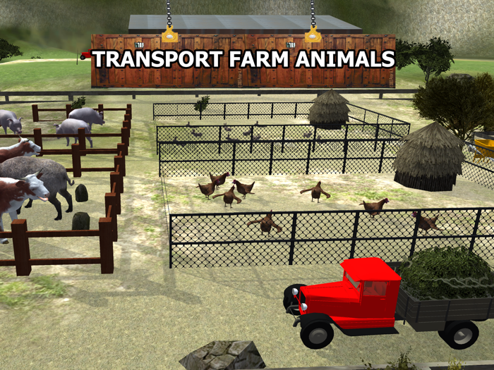 Farm Crops Transporter Truck and cargo delivery