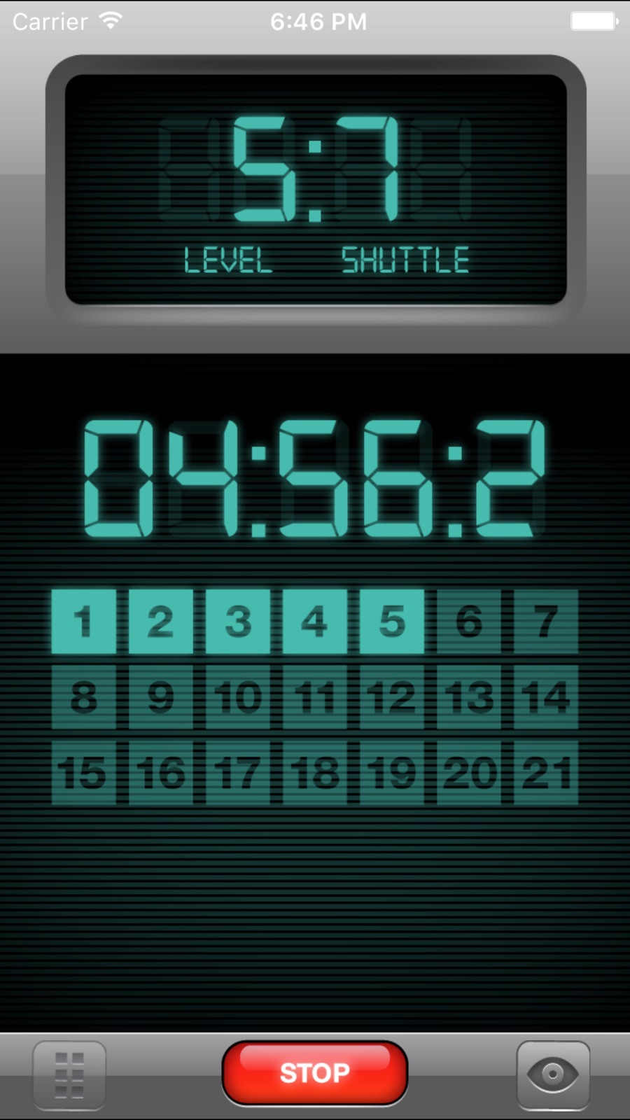 Beep Test iphone screenshot 1