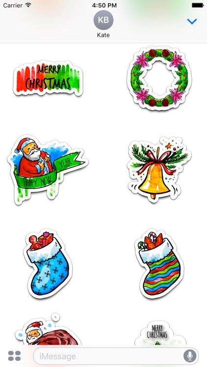 Watercolor Christmas Stickers Vol. 2