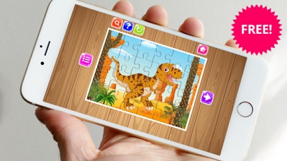 Screenshot #1 pour Dinosaur Jigsaw Puzzle Fun gratuit pour les enfant