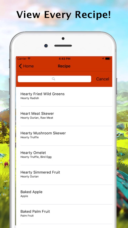 Cooking Guide & Map for Zelda Breath Of The Wild
