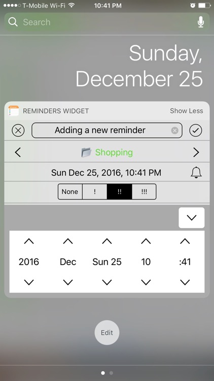 Reminders Widget