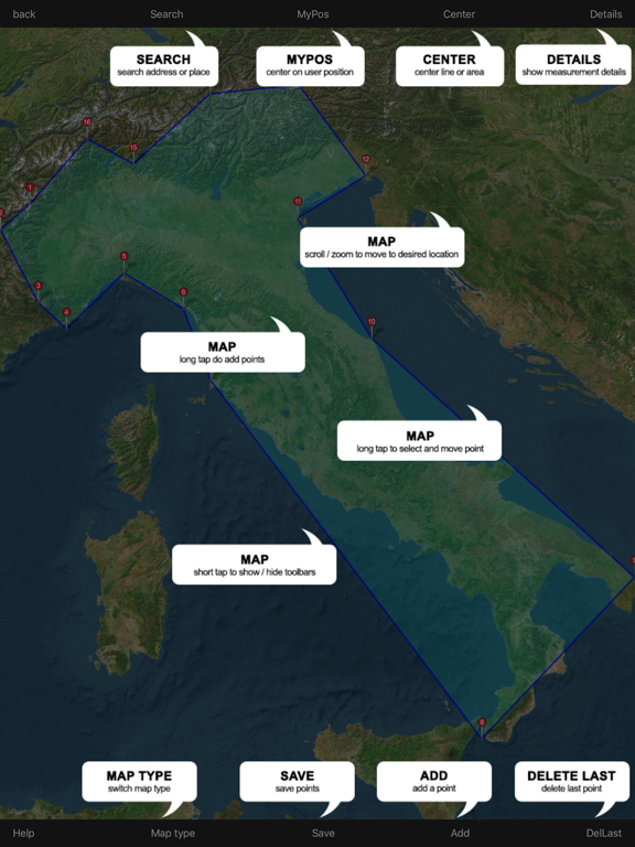 MapMeter iPad screenshot
