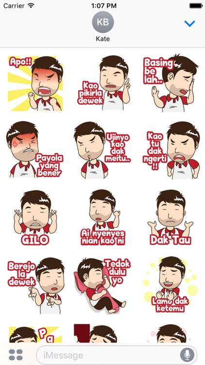 Ferry guy from Palembang for iMessage Sticker