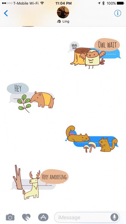 Zoo Friends - Fun Animal Puns with Speech Bubbles