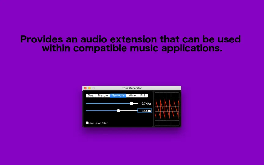 Captura de pantalla de Tone Generator en iPhone 2