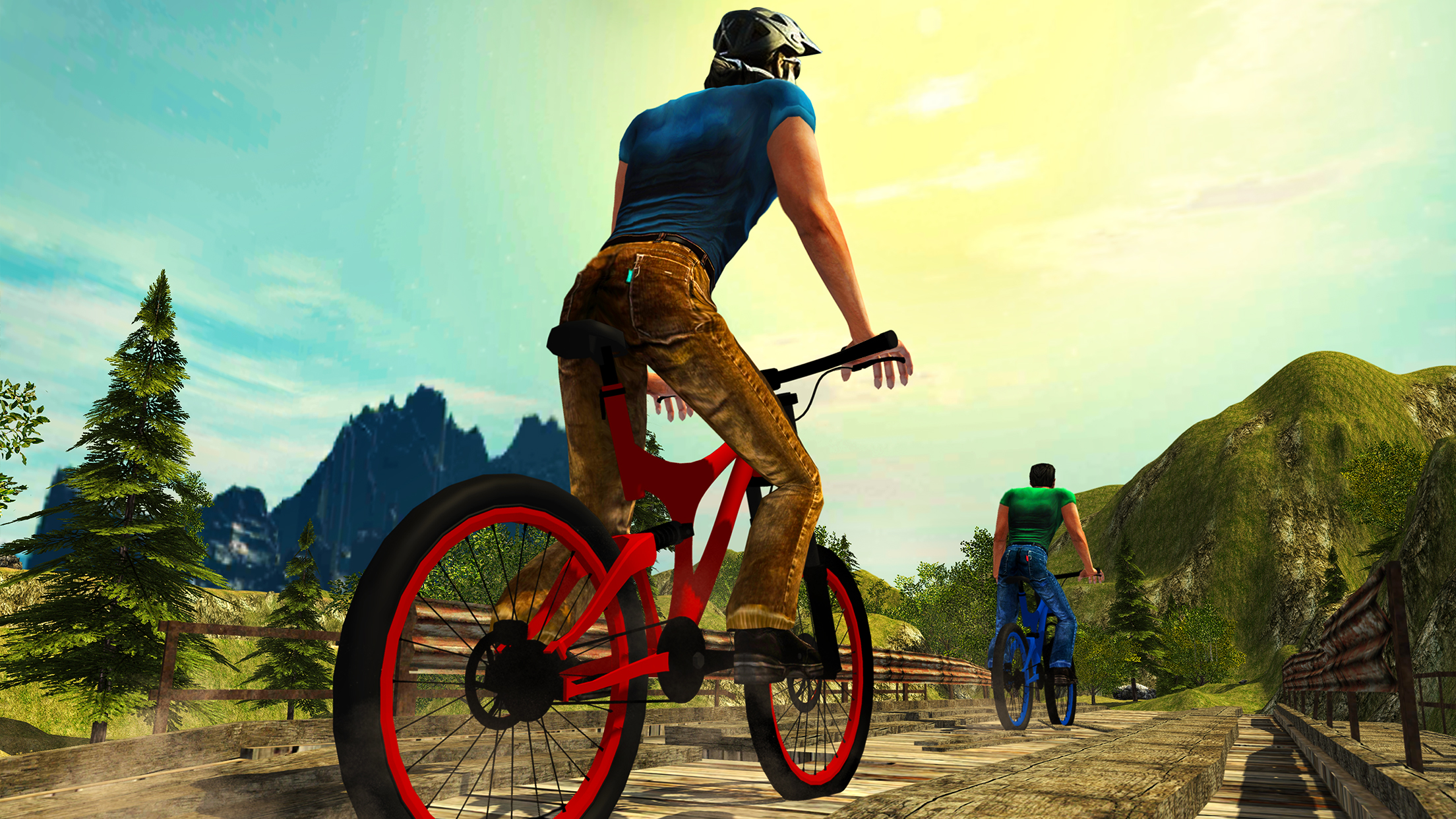 Crazy Off road Mountain Bicycle Rider Simulator 3D screenshot 4