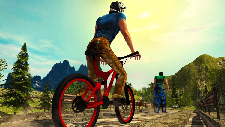 Crazy Off road Mountain Bicycle Rider Simulator 3D screenshot-3