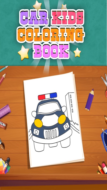 Car Kids Coloring Book