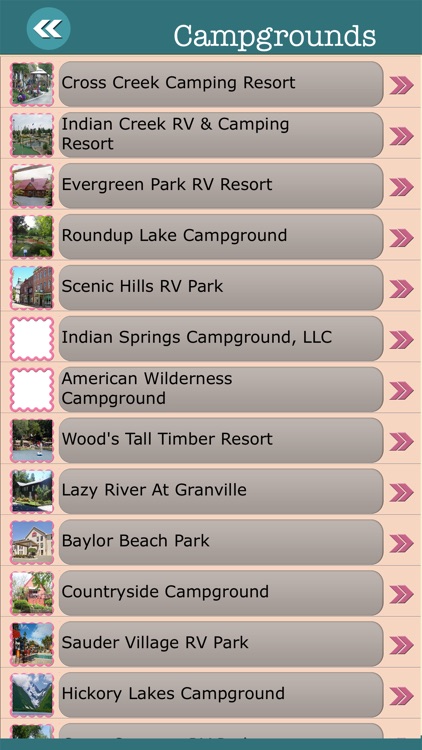 Ohio State Campgrounds & Hiking Trails