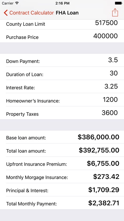 Contract Calculators screenshot-3