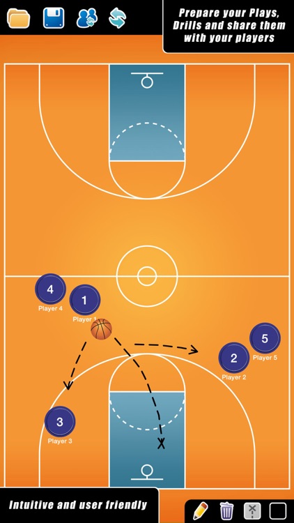 Coach Tactical Board for Basketball (F)