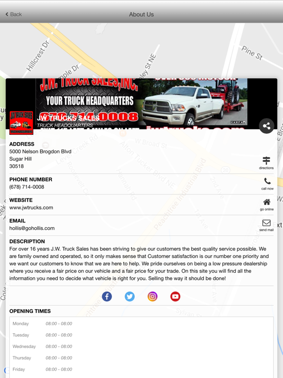 JW Truck Sales App iPad screenshot