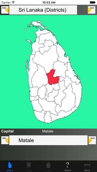 Screenshot #2 pour Sri Lanka District Maps and Capitals