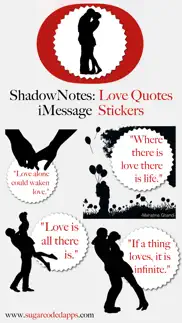 shadownotes: love quotes iphone screenshot 1