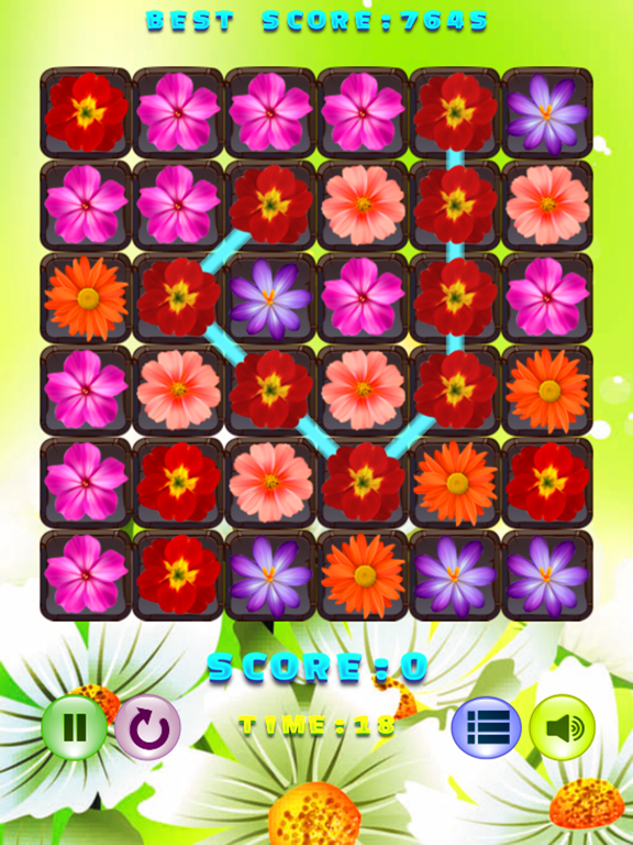 Flower Beautiful Puzzle Match 3 Games iPad screenshot