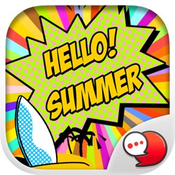 Summer Girl Stickers & Emoji Keyboard By ChatStick