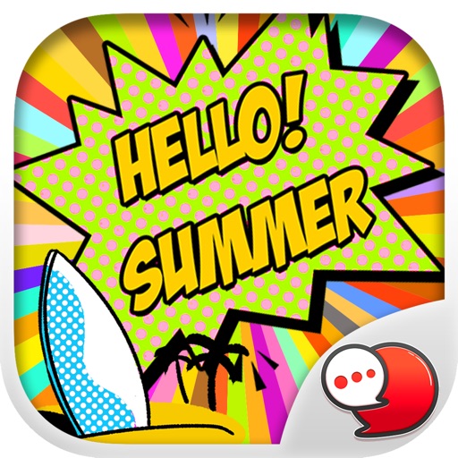 Summer Girl Stickers & Emoji Keyboard By ChatStick