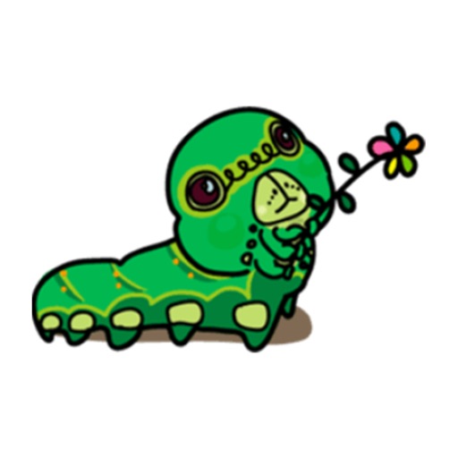 Funny Worm Sticker