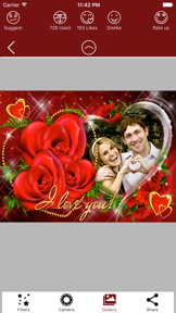 Valentines Day Photo Frames - Lovers Couple Family screenshot