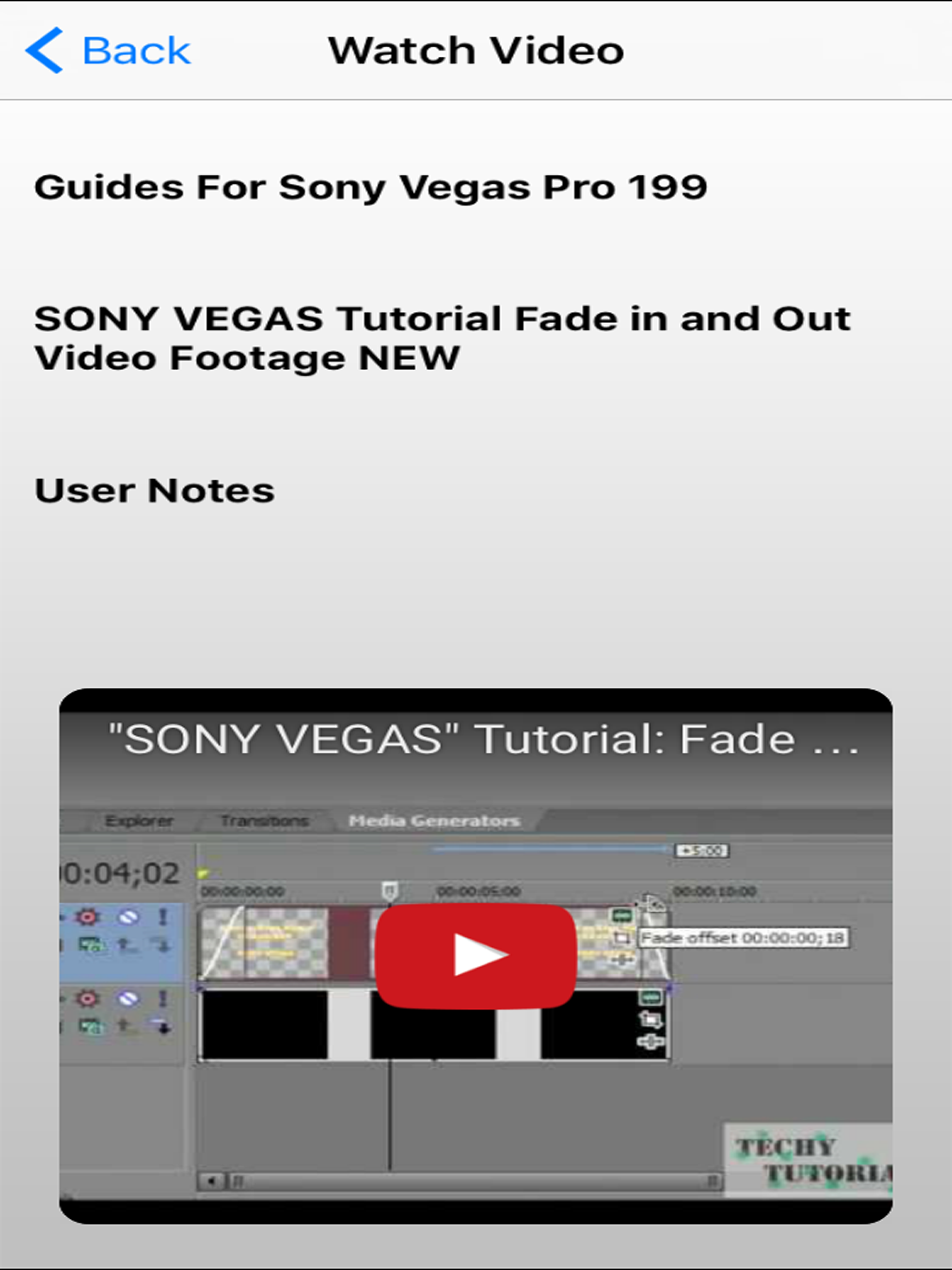 Video Guides For Sony Vegas Pro screenshot 8