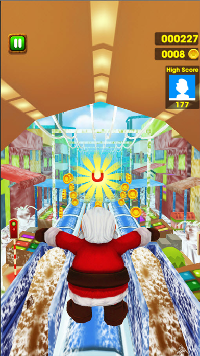 Screenshot #2 pour Princesse course : girl sur congelé train surfeurs