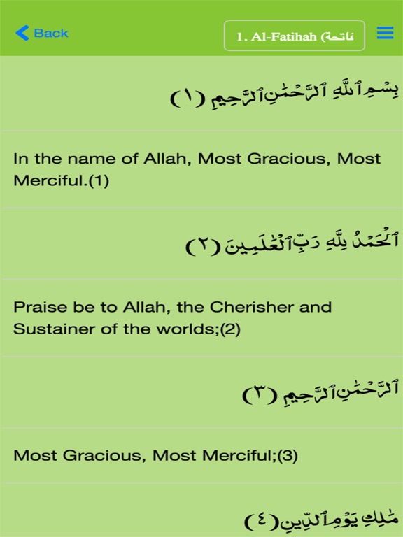 Memorize Quran iPad screenshot 3 - Reference app