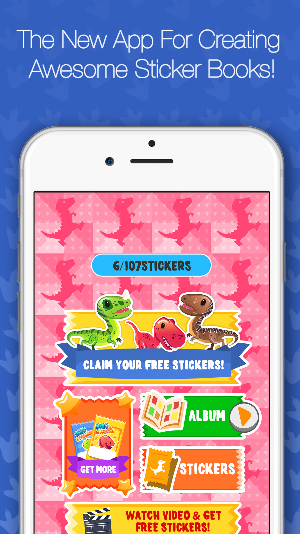Dino Album Stickers Factory Game screenshot 3
