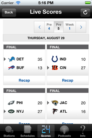 New England Football - Radio, Scores & Schedule screenshot 3