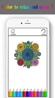 coloring beautiful mandala new theme iphone screenshot 1