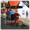 Tuk Tuk bicycle Rickshaw driver is always needed as real driving in passenger transporter in streets