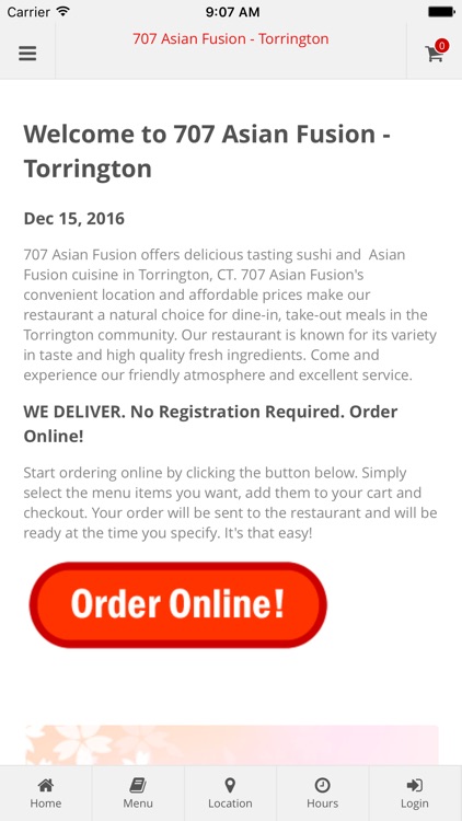 707 Asian Fusion - Torrington